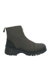 Barbour Woman Ankle Boots Military Green Size 8 Leather In Green