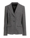 Barbour Woman Blazer Grey Size 12 Wool, Polyamide, Cashmere In Gray