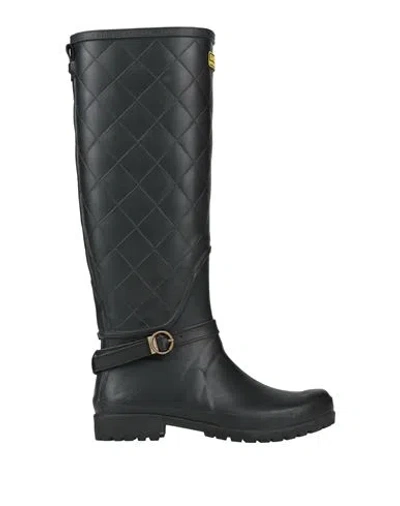 Barbour Woman Boot Black Size 8 Rubber