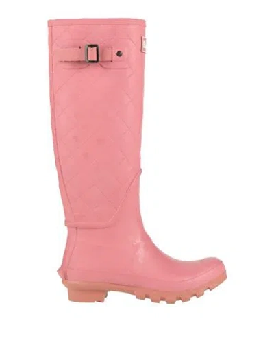Barbour Woman Boot Pink Size 6 Rubber