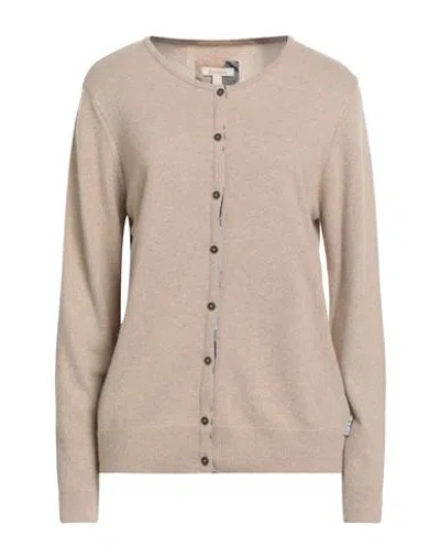 Barbour Woman Cardigan Beige Size 10 Wool, Viscose, Polyamide, Cashmere In Neutral