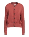 Barbour Woman Cardigan Rust Size 10 Cotton