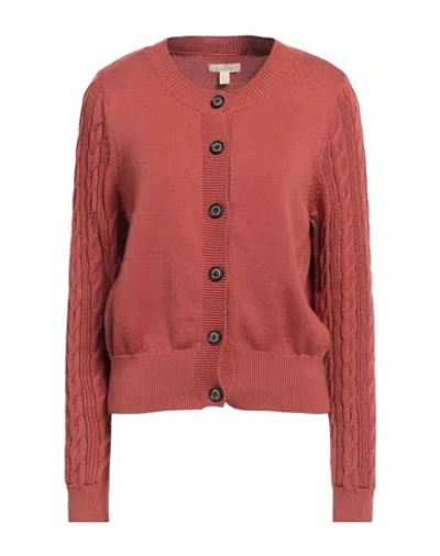 Barbour Woman Cardigan Rust Size 10 Cotton