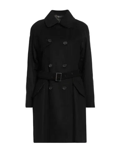 Barbour Woman Coat Black Size 10 Wool, Polyamide, Cashmere