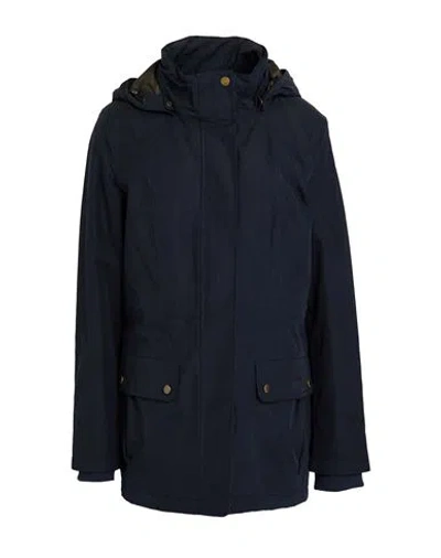 Barbour Woman Coat Midnight Blue Size 6 Polyester, Cotton