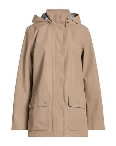 Barbour Woman Coat Sand Size 8 Polyester, Polyurethane In Brown