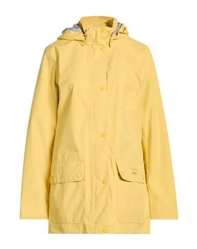 Barbour Woman Coat Yellow Size 8 Polyester, Polyurethane