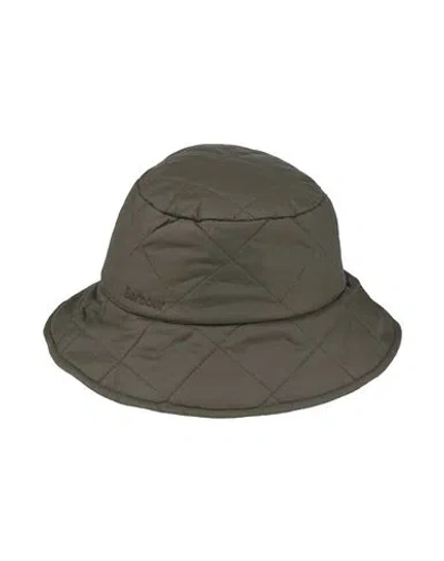 Barbour Woman Hat Military Green Size S Polyamide