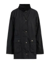 Barbour Woman Jacket Charcoal Size 10 Cotton In Grey