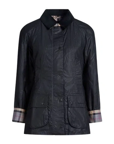 Barbour Woman Jacket Midnight Blue Size 12 Cotton