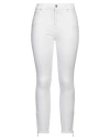 Barbour Woman Jeans White Size 12 Cotton, Polyester, Elastane In White