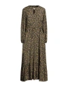 Barbour Woman Maxi Dress Black Size 10 Lyocell In Black