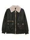Barbour Womens Archive Olive Maxine Faux-fur-collar Waxed-cotton Jacket In Green