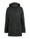 Barbour Woman Overcoat & Trench Coat Charcoal Size 10 Cotton