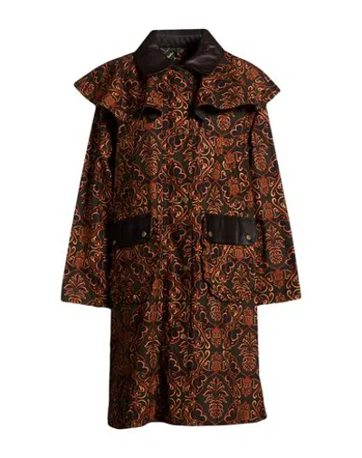 Barbour Woman Overcoat & Trench Coat Dark Green Size S Organic Cotton