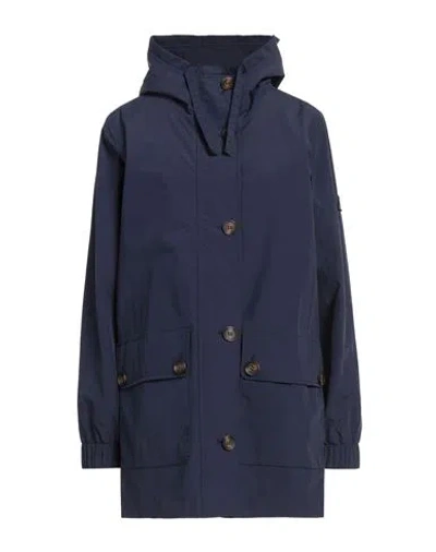 Barbour Woman Overcoat & Trench Coat Navy Size 10 Polyamide, Polyurethane