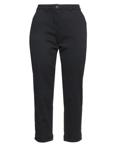 Barbour Woman Pants Midnight Blue Size 10 Cotton, Elastane