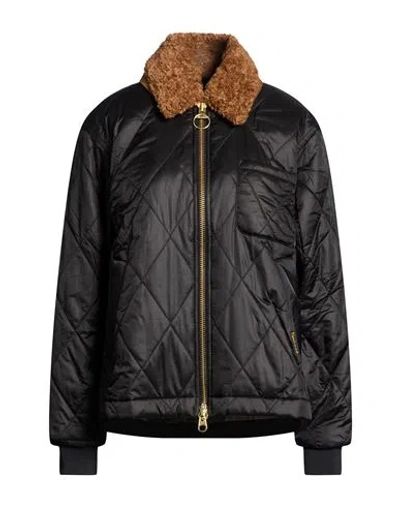 Barbour Woman Puffer Black Size 8 Polyamide