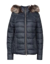 Barbour Woman Puffer Midnight Blue Size 8 Polyamide, Modacrylic, Polyester In Blue