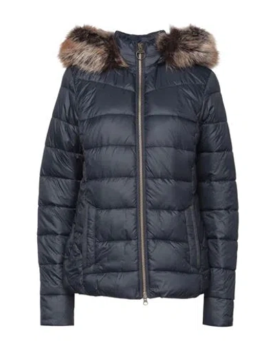 Barbour Woman Puffer Midnight Blue Size 8 Polyamide, Modacrylic, Polyester