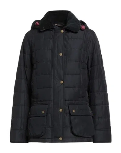 Barbour Woman Puffer Midnight Blue Size 8 Polyester