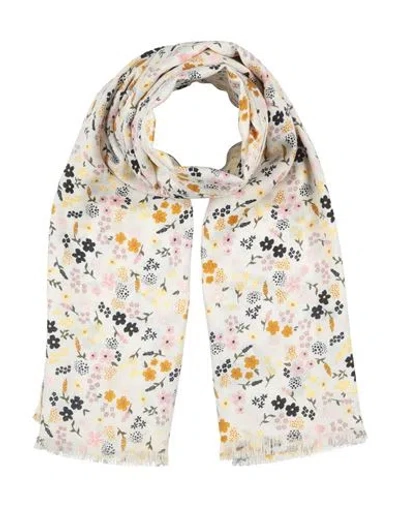 Barbour Woman Scarf Cream Size - Recycled Polyester, Polyester In Neutral