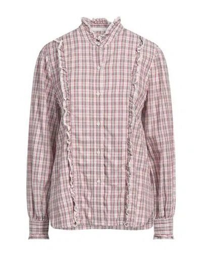 Barbour Woman Shirt Antique Rose Size 12 Cotton In Pink