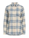 Barbour Woman Shirt Beige Size 12 Cotton In Beige