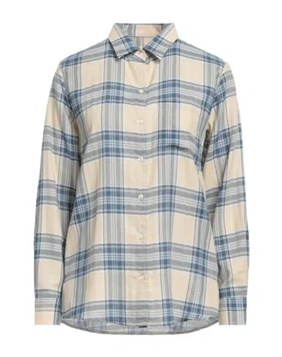 Barbour Woman Shirt Beige Size 12 Cotton