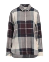 Barbour Woman Shirt Burgundy Size 12 Cotton In Multi