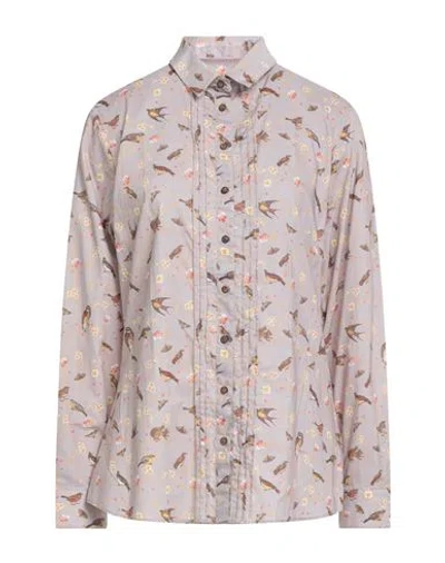 Barbour Woman Shirt Taupe Size 10 Cotton In Neutral