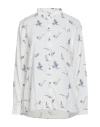 Barbour Brambles Dog Print Cotton Button-up Shirt In White