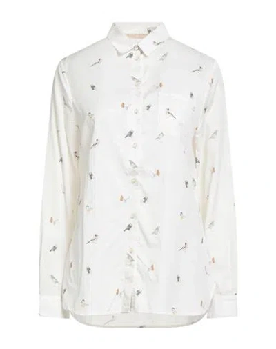 Barbour Woman Shirt White Size 8 Lyocell, Cotton