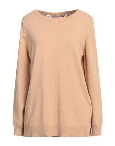 Barbour Woman Sweater Camel Size 10 Wool, Cotton