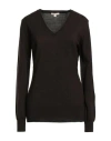 Barbour Woman Sweater Dark Brown Size 10 Merino Wool