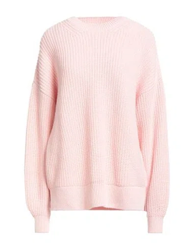 Barbour Woman Sweater Light Pink Size 10 Cotton, Wool