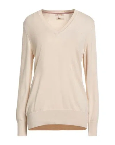 Barbour Woman Sweater Off White Size 12 Pima Cotton