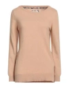 Barbour Woman Sweater Sand Size 10 Wool, Cotton In Neutral