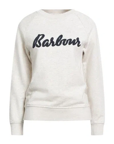 Barbour Woman Sweatshirt Ivory Size 6 Cotton