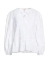 Barbour Woman Top White Size 10 Cotton In White
