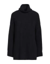 Barbour Woman Turtleneck Midnight Blue Size 16 Cotton, Wool In Black