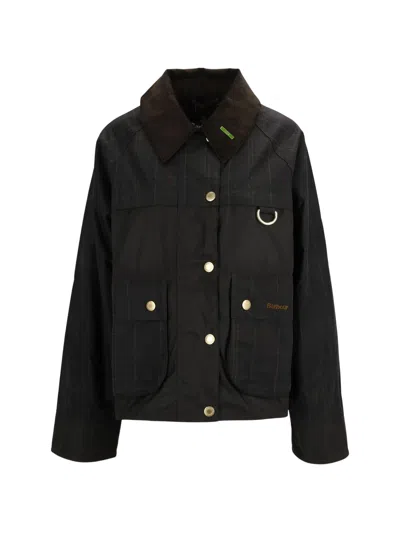 Barbour Women's 100% Cotton Green Utility Coat
