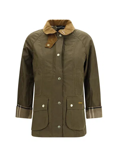 Barbour Women's 100% Cotton Utility Coat In Green