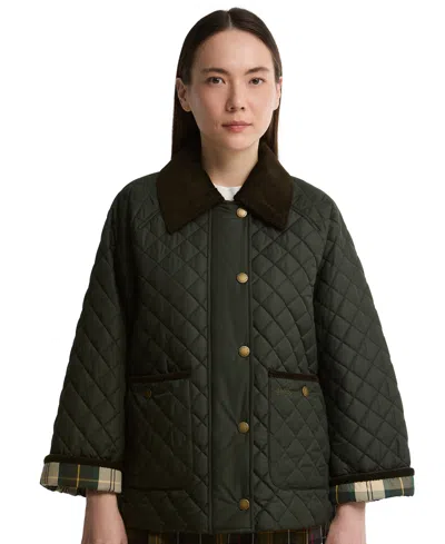Barbour Women's Ava Quilted Coat In Navy
