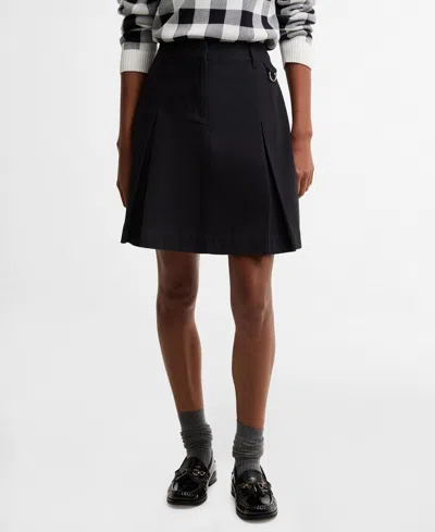 Barbour Women's Aylesby Mini Pleated A-line Skirt In Blue