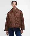 Barbour Bernadette Quilted Barn Jacket In Brown