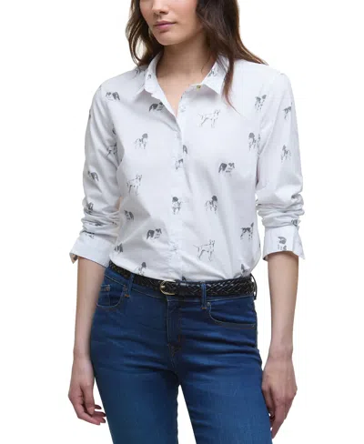 Barbour Women's Button-front Brambles Shirt In White