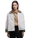 Barbour Catlin Water Resistant Jacket In Oatmeal,ancient Tartan