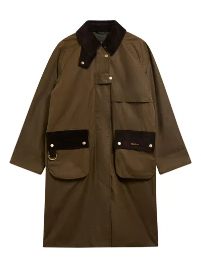 Barbour Women's Corduroy Collar Field Coat In Brown