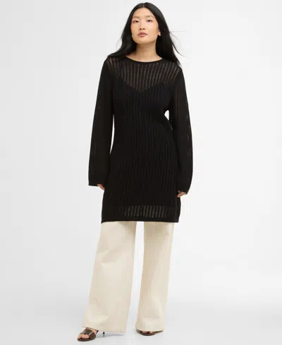 Barbour Women's Daya Knitted Mini Dress In Black